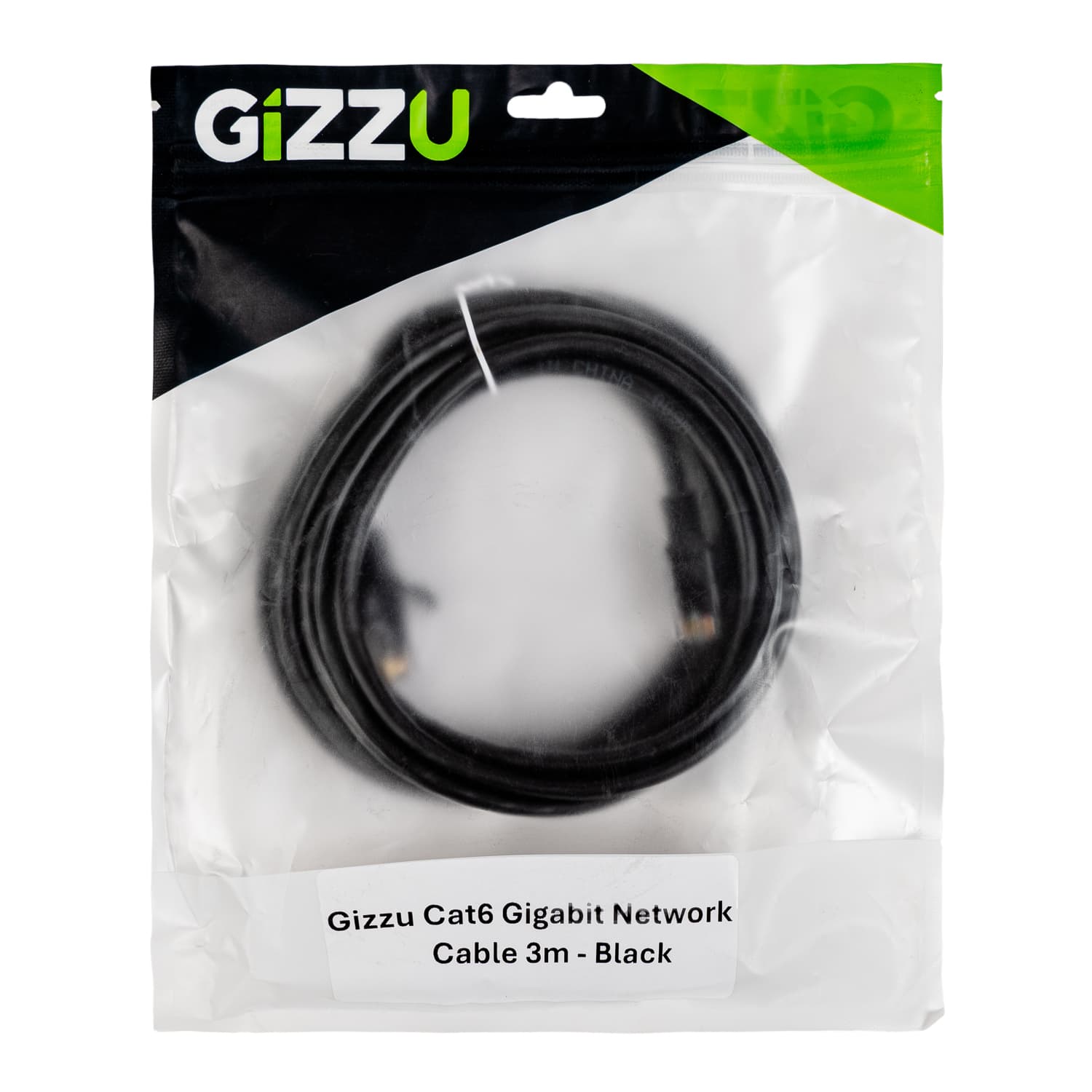 Gizzu Cat6 UTP Fly Lead Ethernet Network Cable 3m – Black image 4