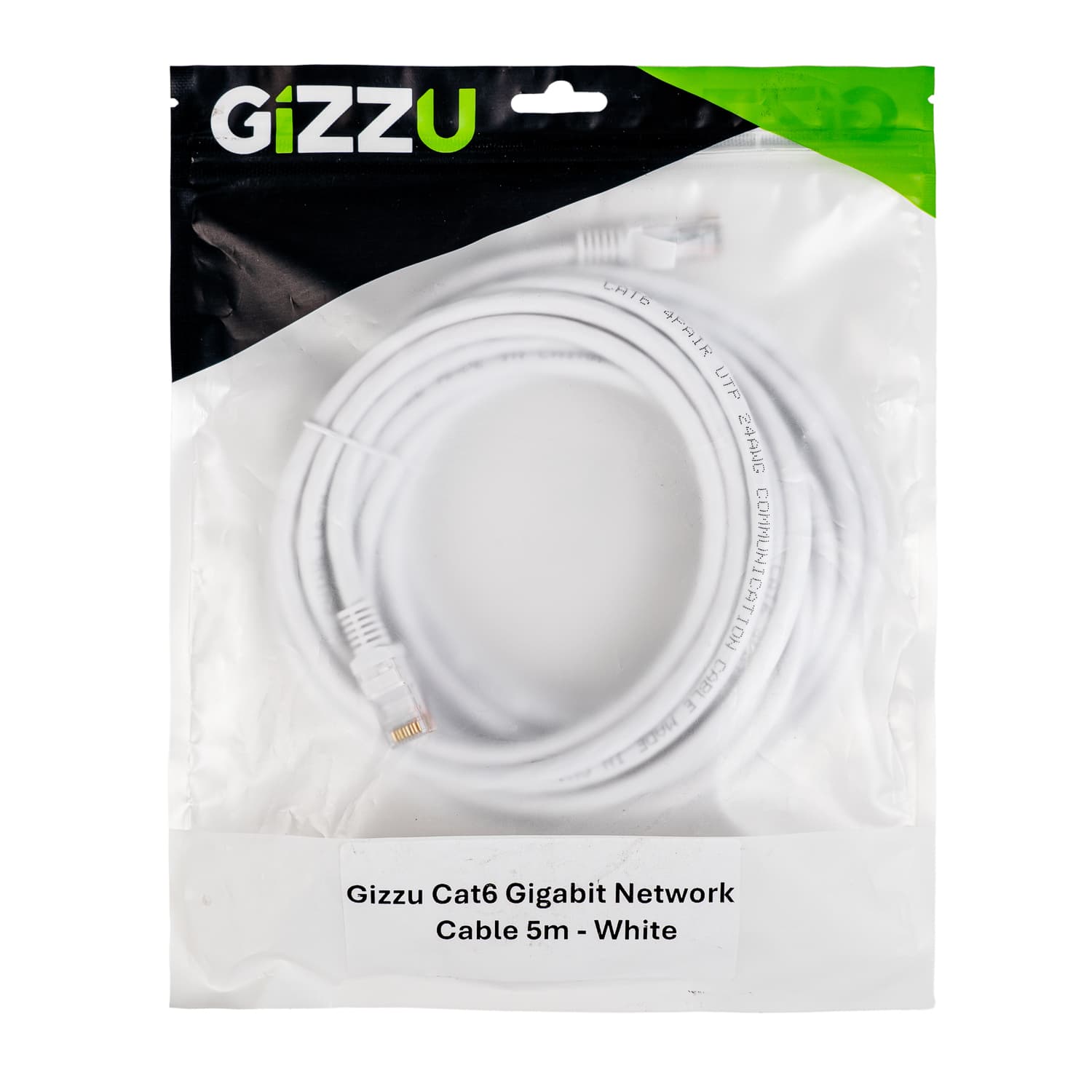 Gizzu Cat6 UTP Fly Lead Ethernet Network Cable 5m – White image 4