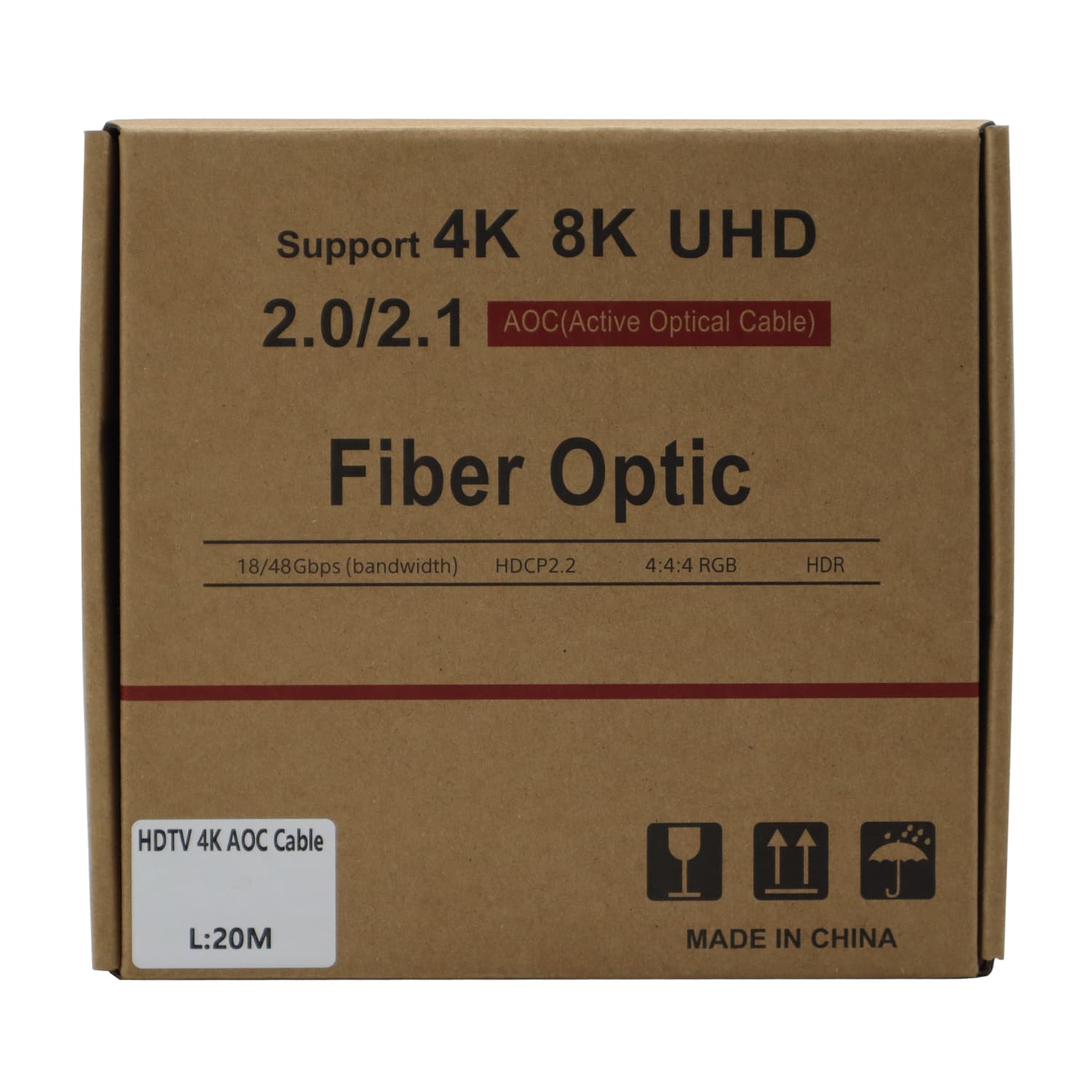 GIZZU 4K Active fibre Optic HDMI Cable 20m image 5