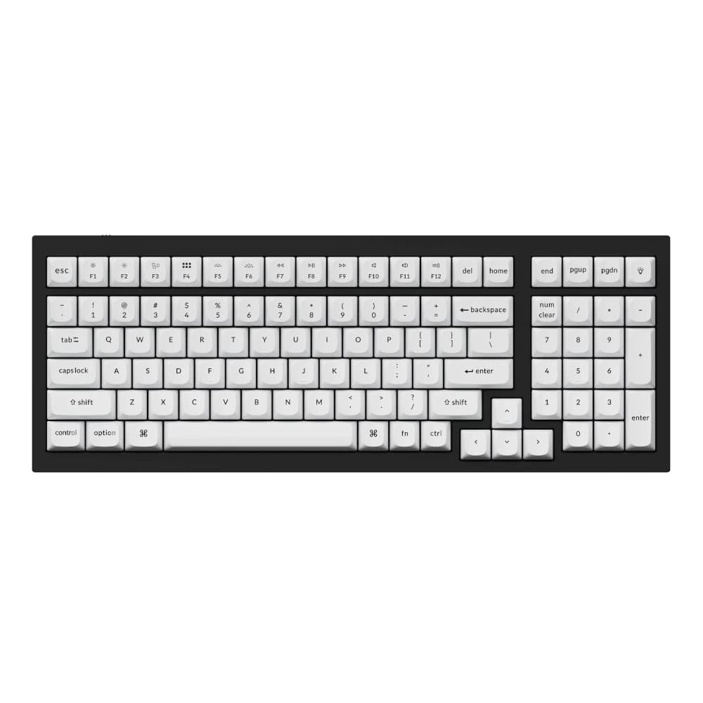 Keychron Double Shot PBT OSA Full Keycap Set - Black/White image 3