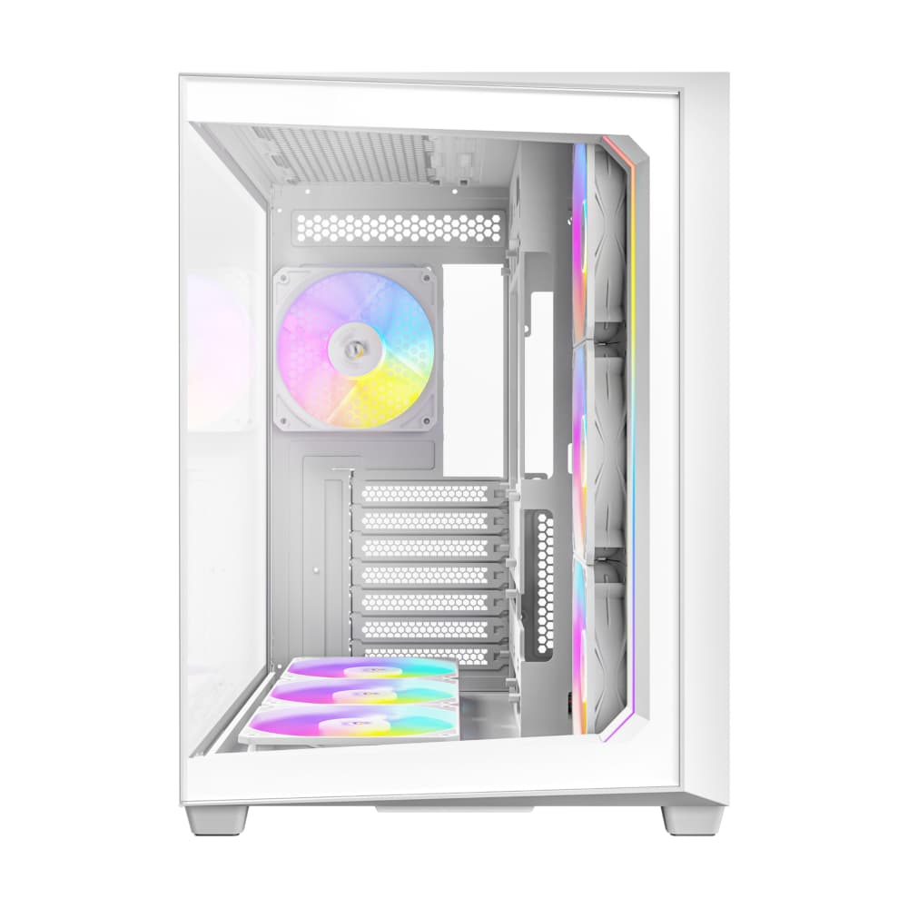 Antec C5 ARGB ATX DUAL Mid Tower Gaming Chassis – White image 3