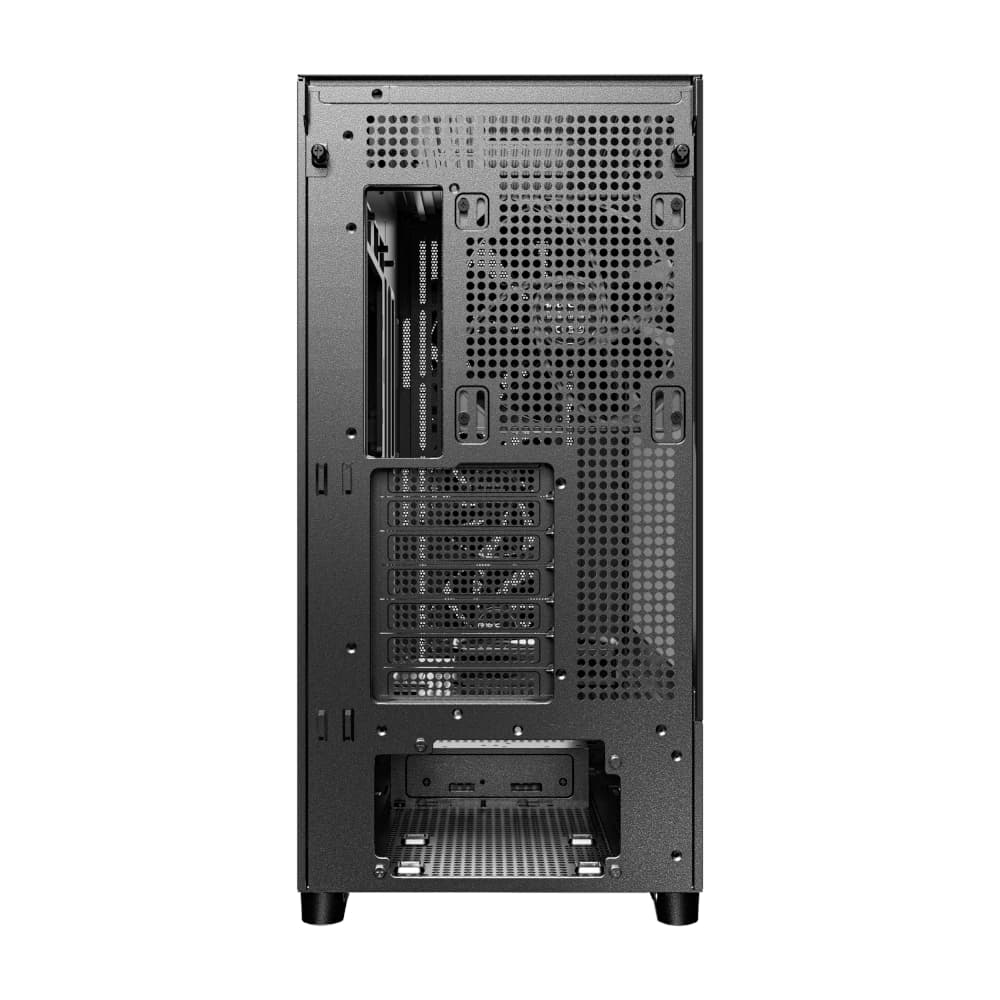 Antec FLUX ATX WOOD Mid Tower Gaming Chassis – Black image 3