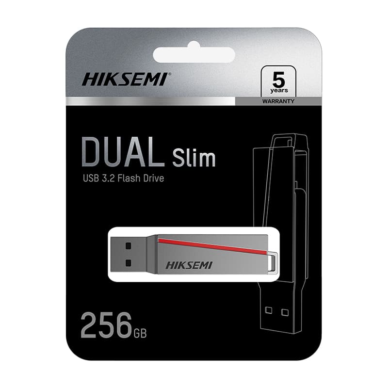 HIKSEMI Dual Slim 256GB USB3.2 Flash Drive image 4