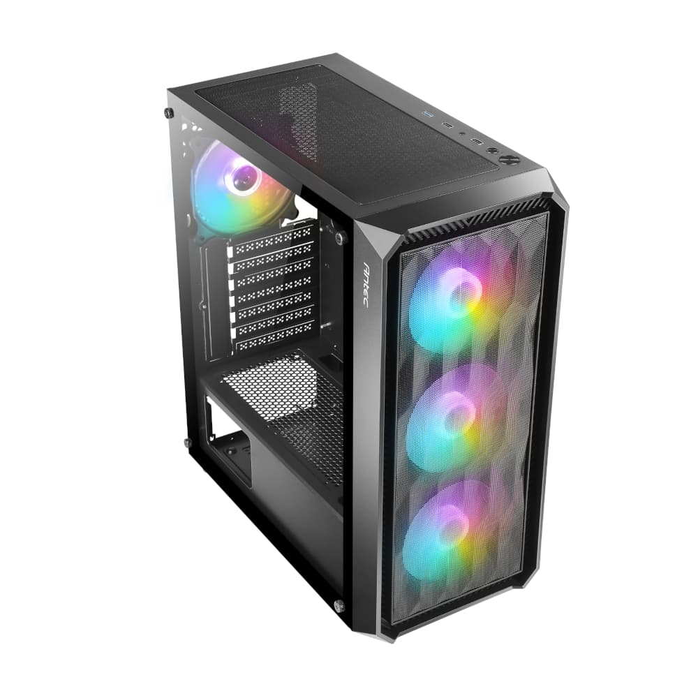 Antec NX292 ATX | Micro-ATX | ITX ARGB Mid-Tower Gaming Chassis - Black image 2