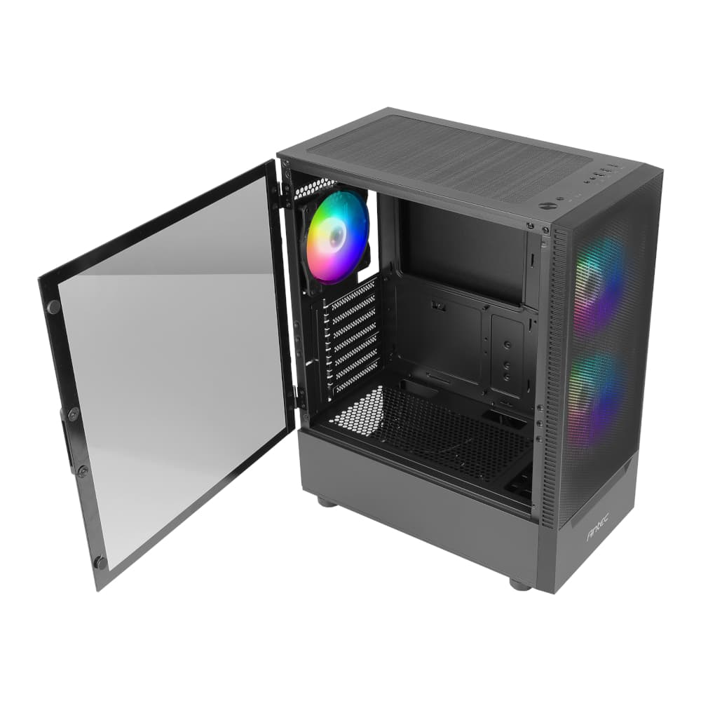 Antec NX410 V2 ATX | Micro-ATX | ITX ARGB Mid-Tower Gaming Chassis - Black image 5