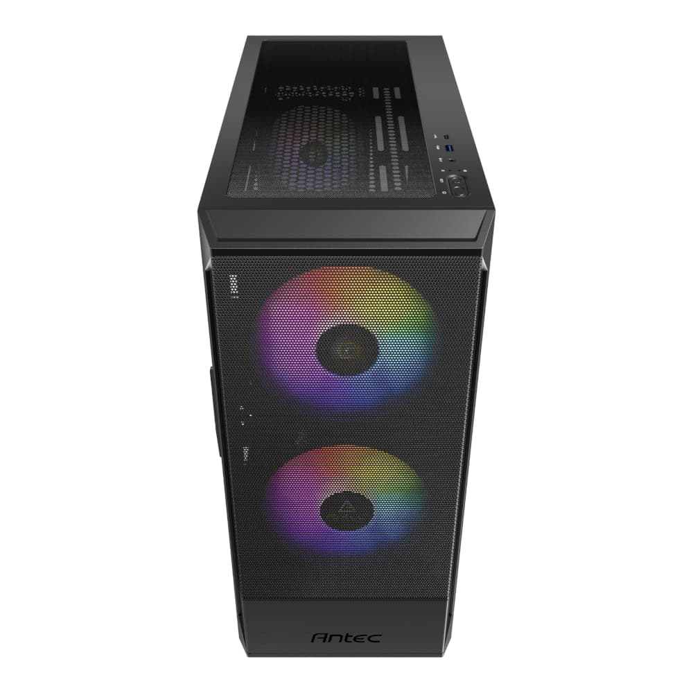 Antec NX416L ATX | Micro-ATX | ITX ARGB Mid-Tower Gaming Chassis - Black image 2