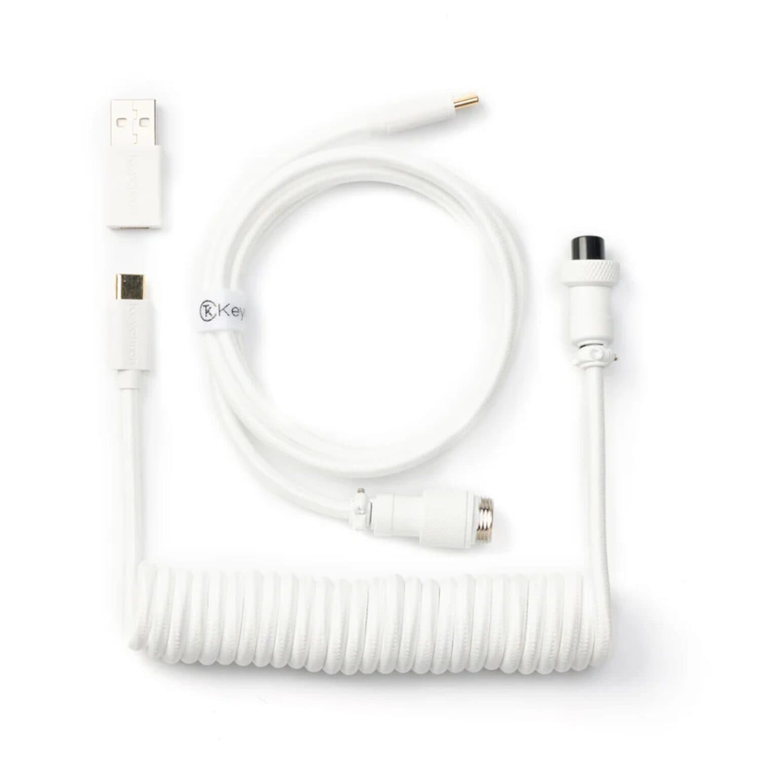 Keychron Coiled Aviator White Cable image 2
