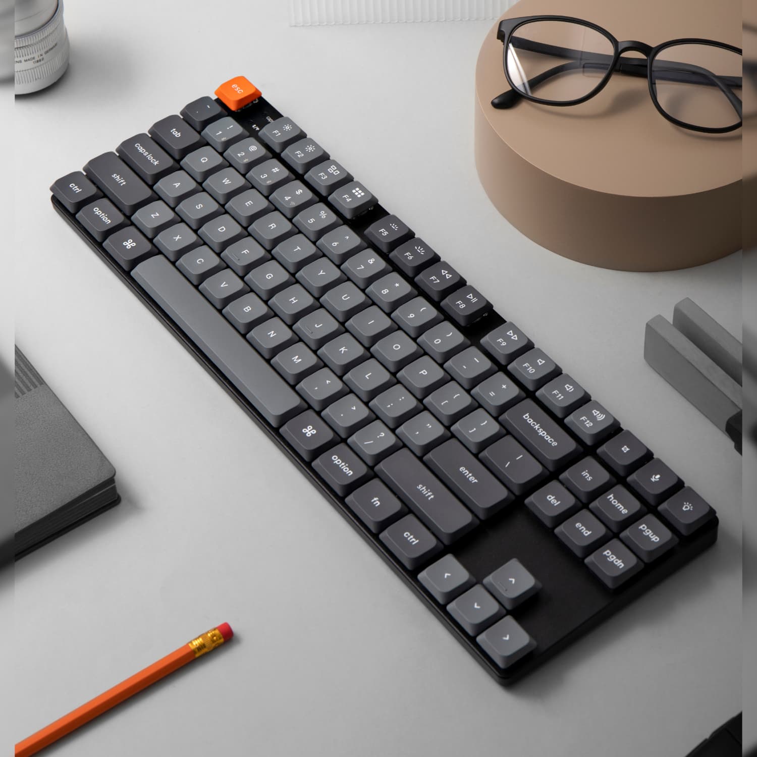 Keychron K1 Max QMK/VIA 80% Wireless Custom Mechanical Keyboard | RED Switches image 3