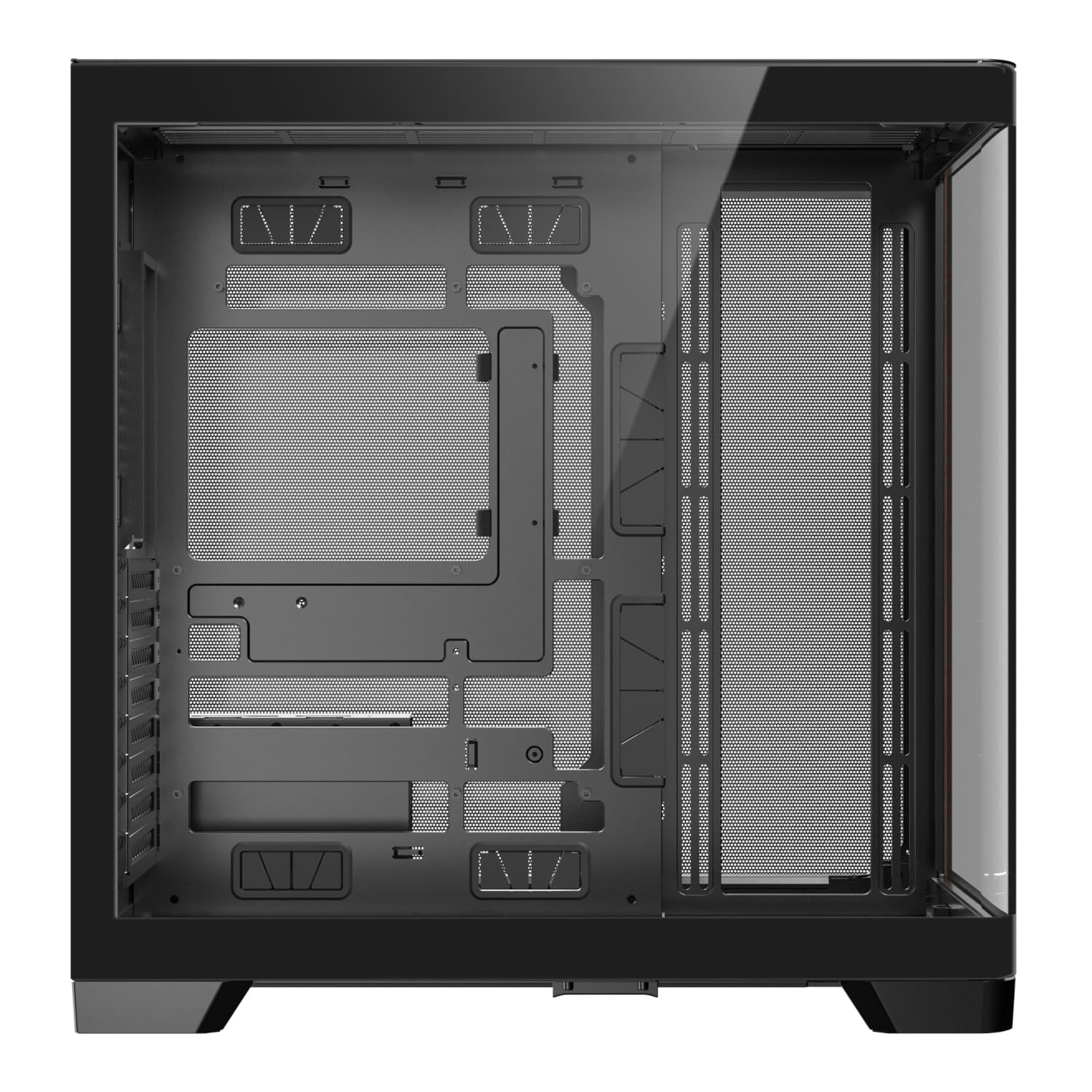 Antec C8 Curved Wood E-ATX | ATX | Micro-ATX | ITX Dual Chamber Gaming Chassis - Black image 4