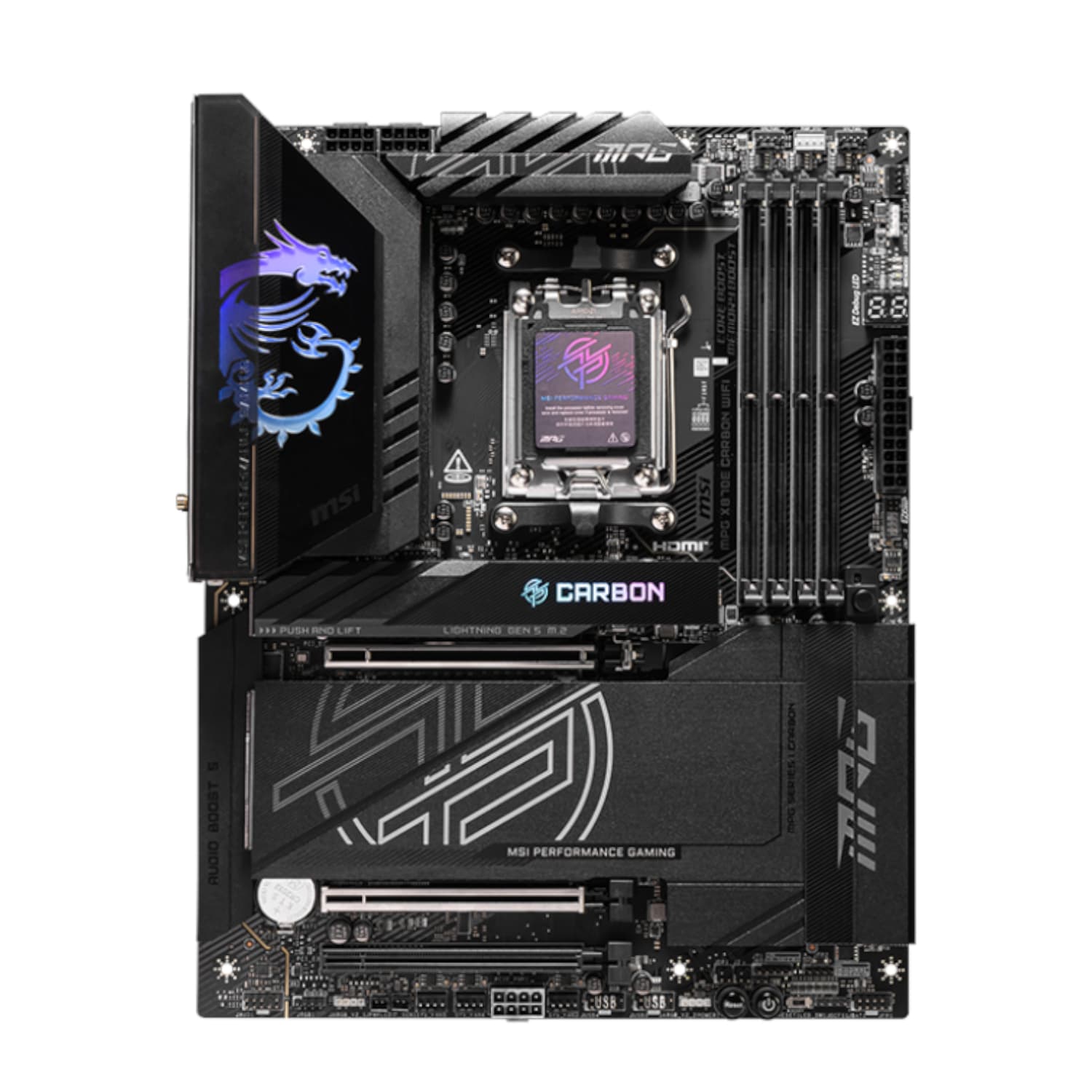 MSI MAG X870E CARBON WIFI ATX Motherboard image 2