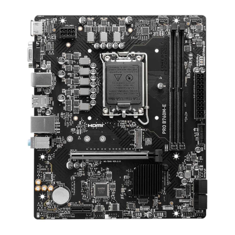 MSI B760M-E PRO DDR5 LGA1700 M-ATX Motherboard image 2