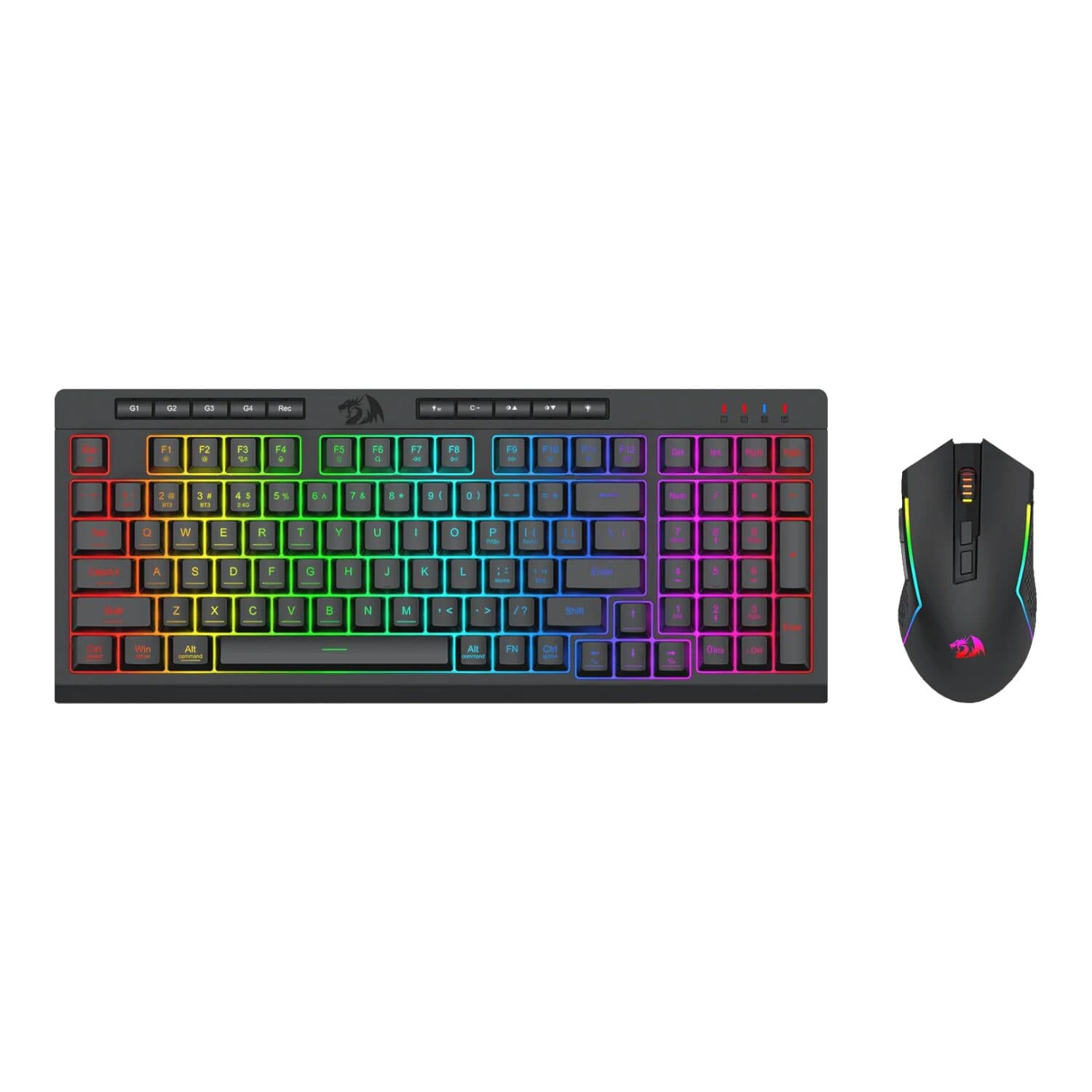 Redragon RYLO PRO S142 Tri-Mode RGB Gaming Keyboard and Mouse Combo image 6