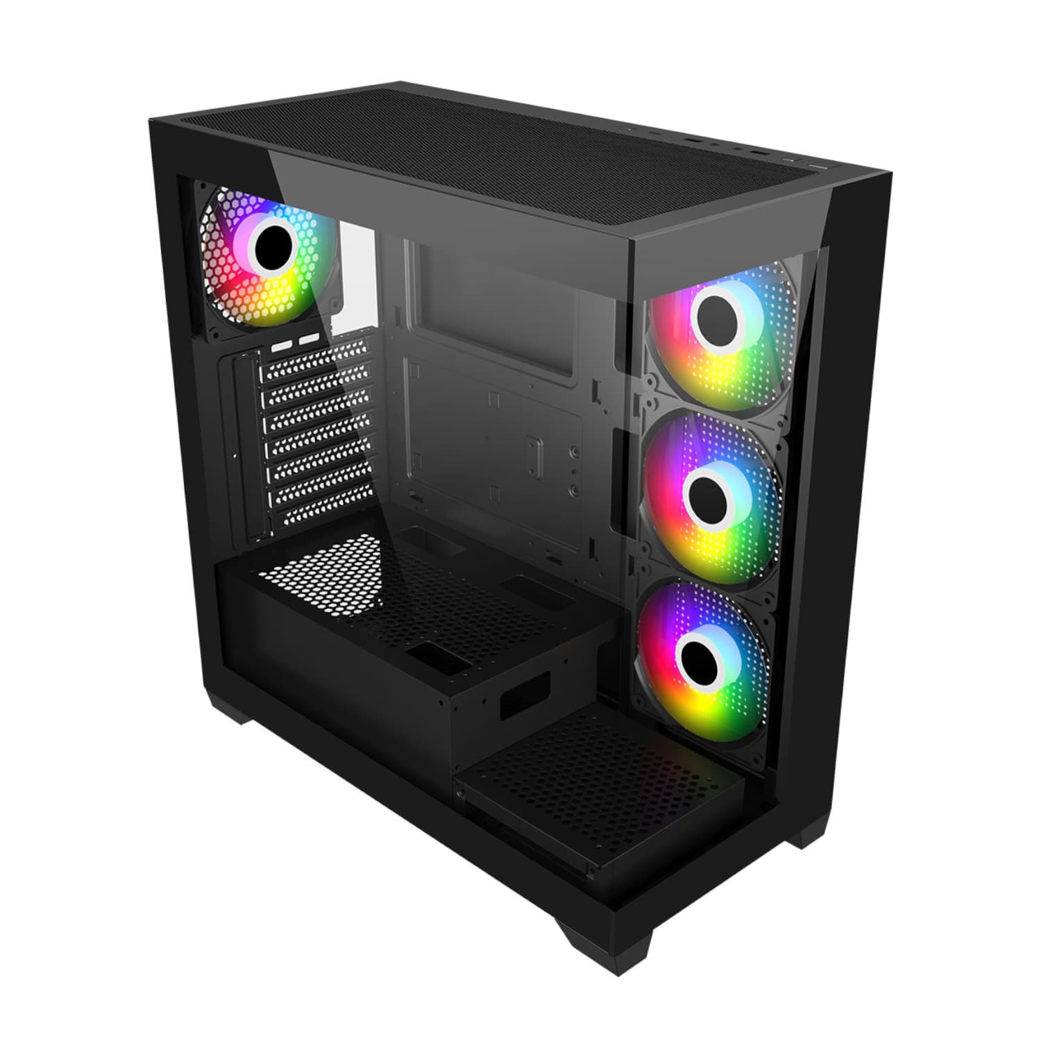 FSP M340 ARGB ATX Gaming Chassis - Black image 3