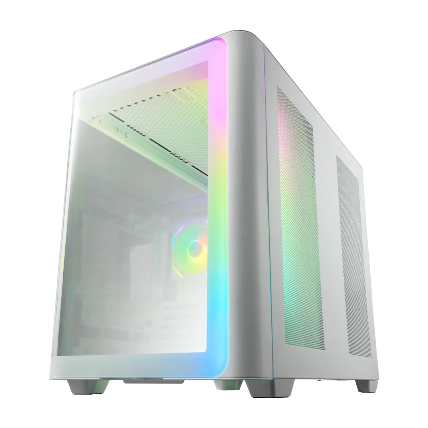 FSP M580 ARGB ATX Mid Tower Gaming Chassis - White image 3