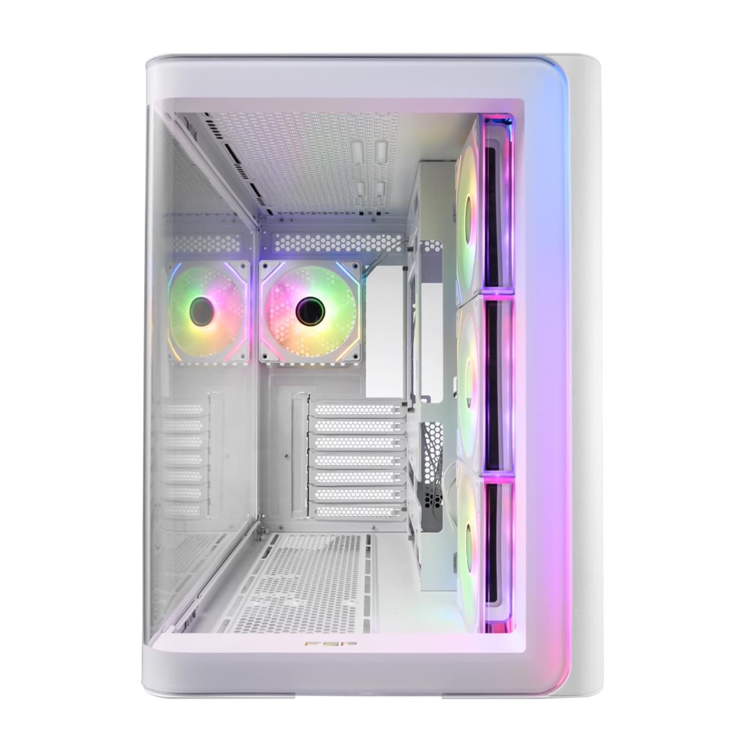 FSP M580 ARGB ATX Mid Tower Gaming Chassis - White image 4