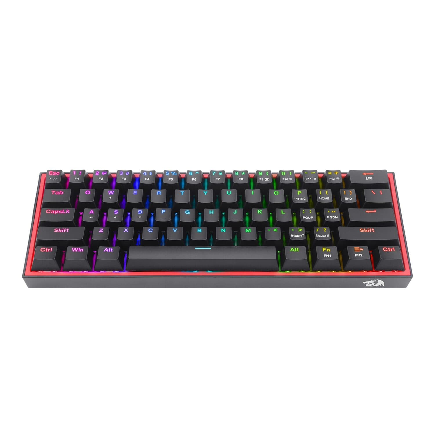 Redragon K616 FIZZ Pro 61-Key RGB Mechanical Gaming Keyboard – Black (60%, RGB, Wireless/Wired, Hot-Swappable) image 2