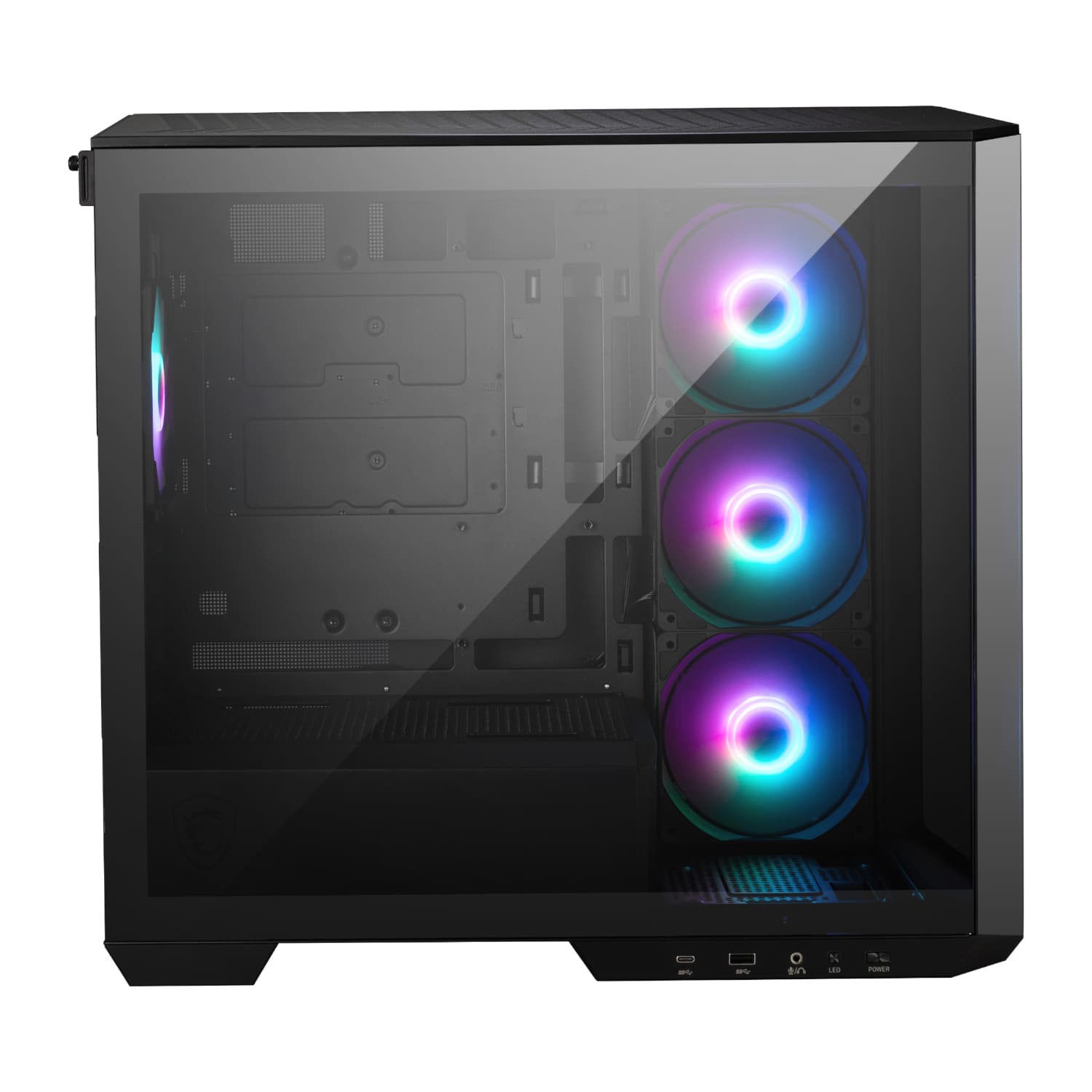 MSI MAG PANO M100R PZ M-ATX ARGB Gaming Chassis - Black image 4