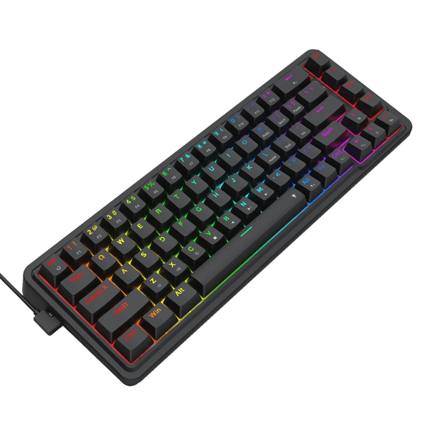 Redragon NOVA K709 65% Wired Gasket RGB Gaming Keyboard - Black image 3