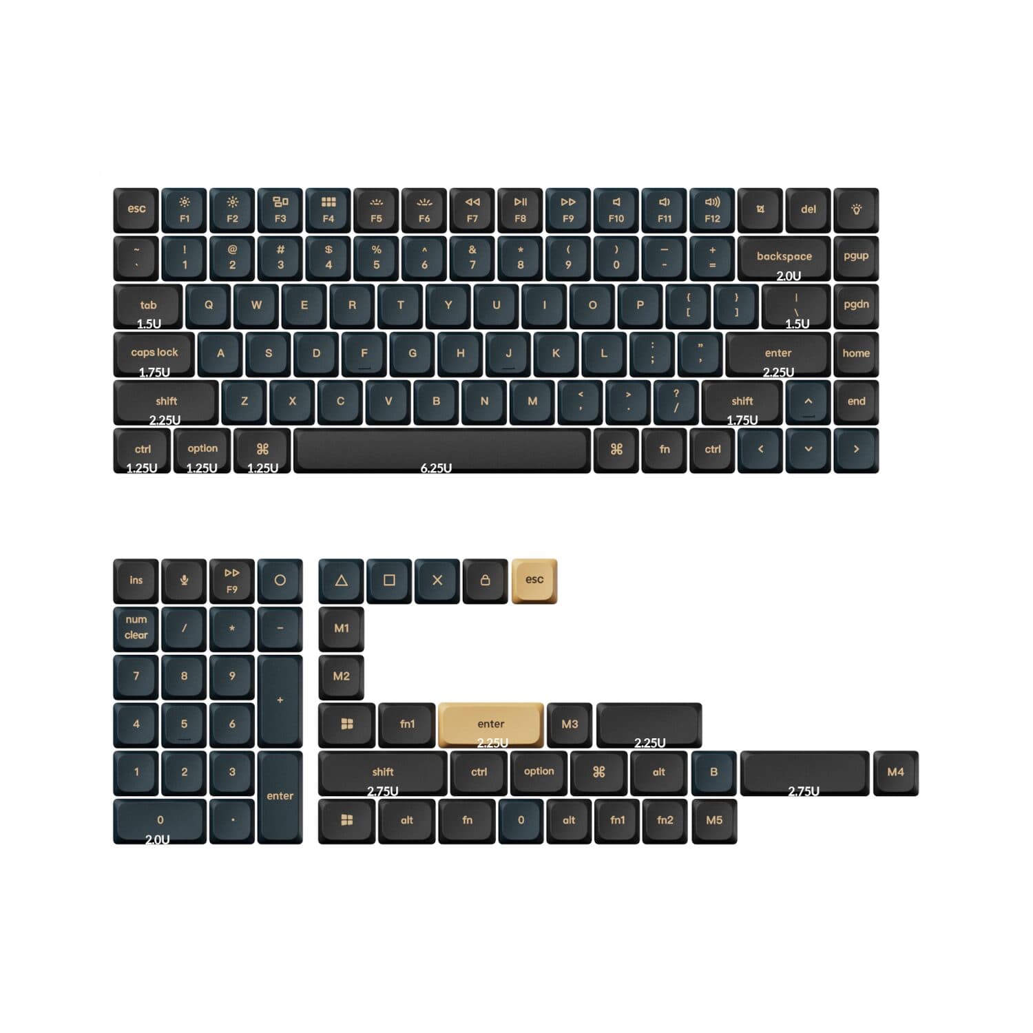 Keychron PBT LSA Knight Keycap Set V2 - Low Profile image 2