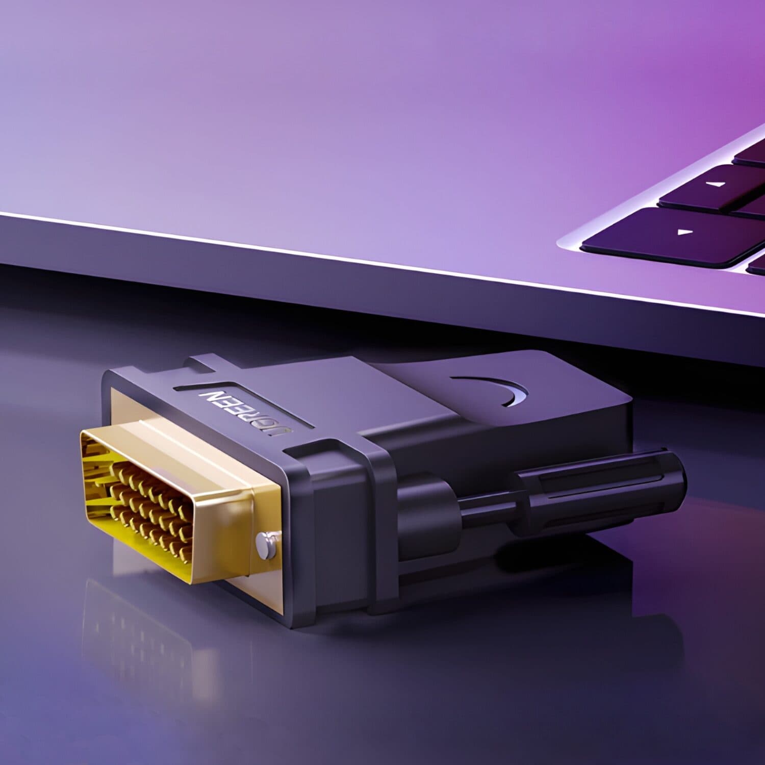 UGREEN 20124-20124 DVI (24+1) Male to HDMI Female Adapter - Black image 5