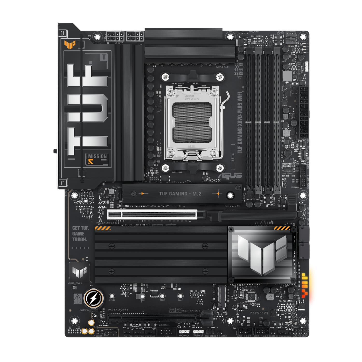 Asus TUF Gaming X870-PLUS WIFI AMD AM5 ATX Gaming Motherboard image 2
