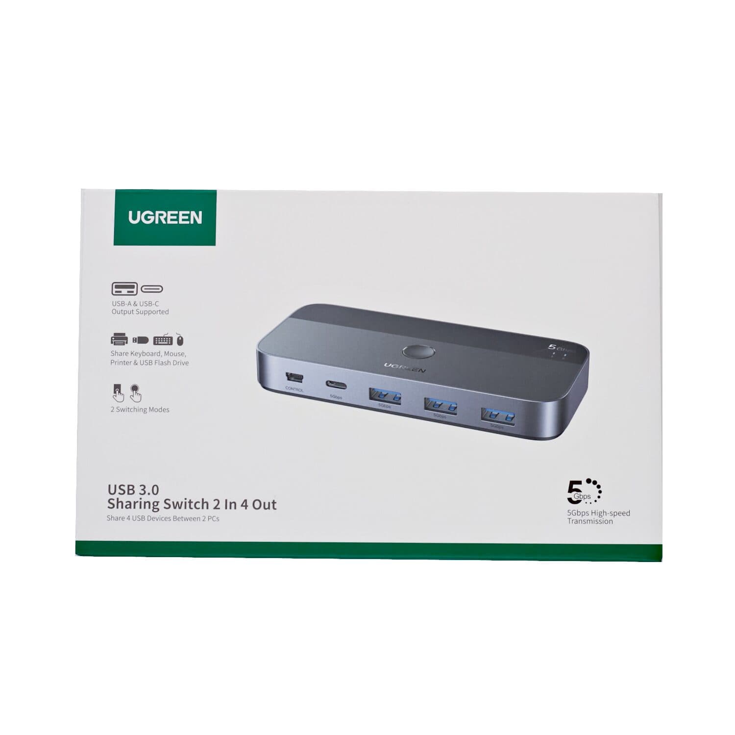 UGREEN Sharing Switch Box 2-in-4 Out image 5