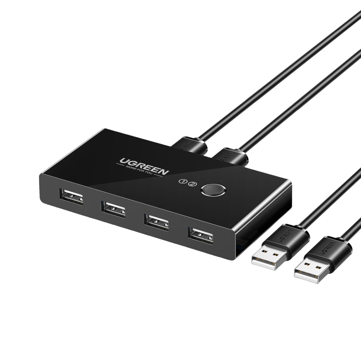 UGREEN USB 2.0 4-Port Switch Box, with 1.5m USB Cables image 2