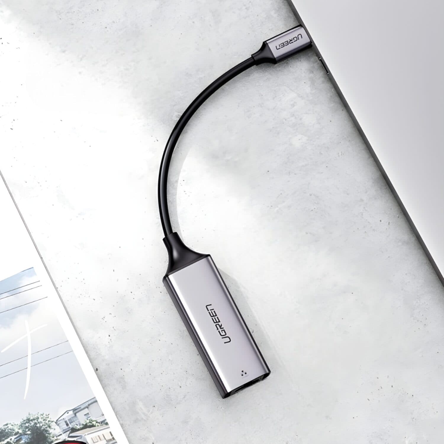 UGREEN CM199-50737 Type-C to Gigabit Ethernet Adapter - Silver image 5
