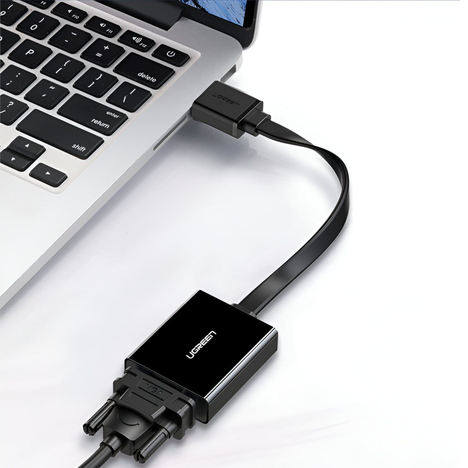 UGREEN HDMI to VGA Adapter, with 3.5mm Audio and Power Port - Black image 3