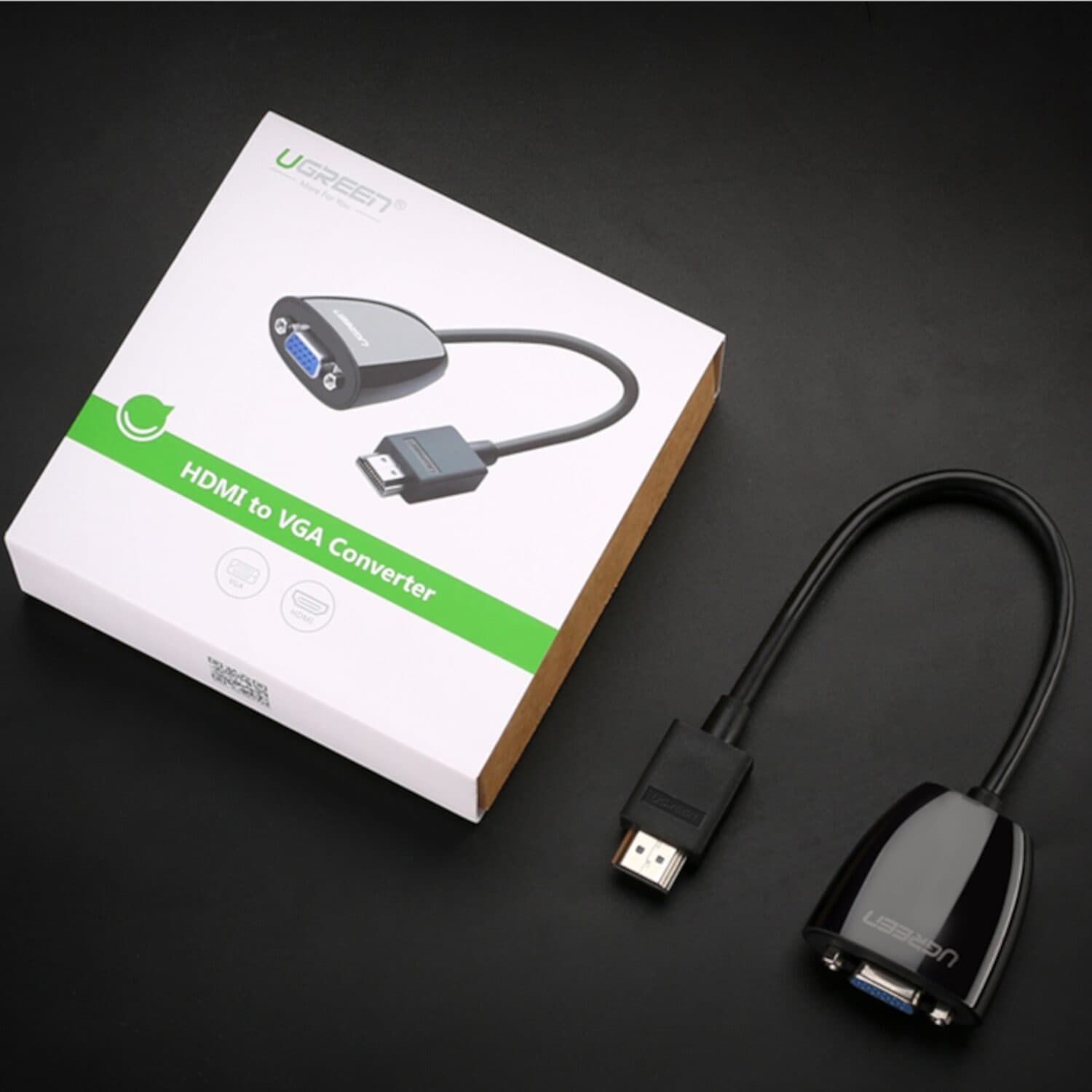UGREEN HDMI to VGA Converter, 1080p Video Adapter - Black image 5
