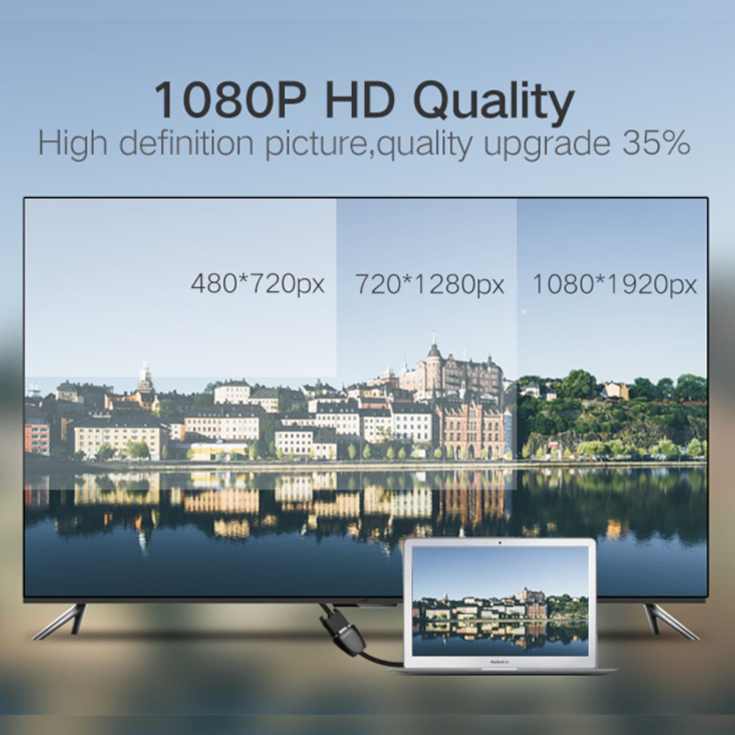 UGREEN HDMI to VGA Converter, 1080p Video Adapter - Black image 4