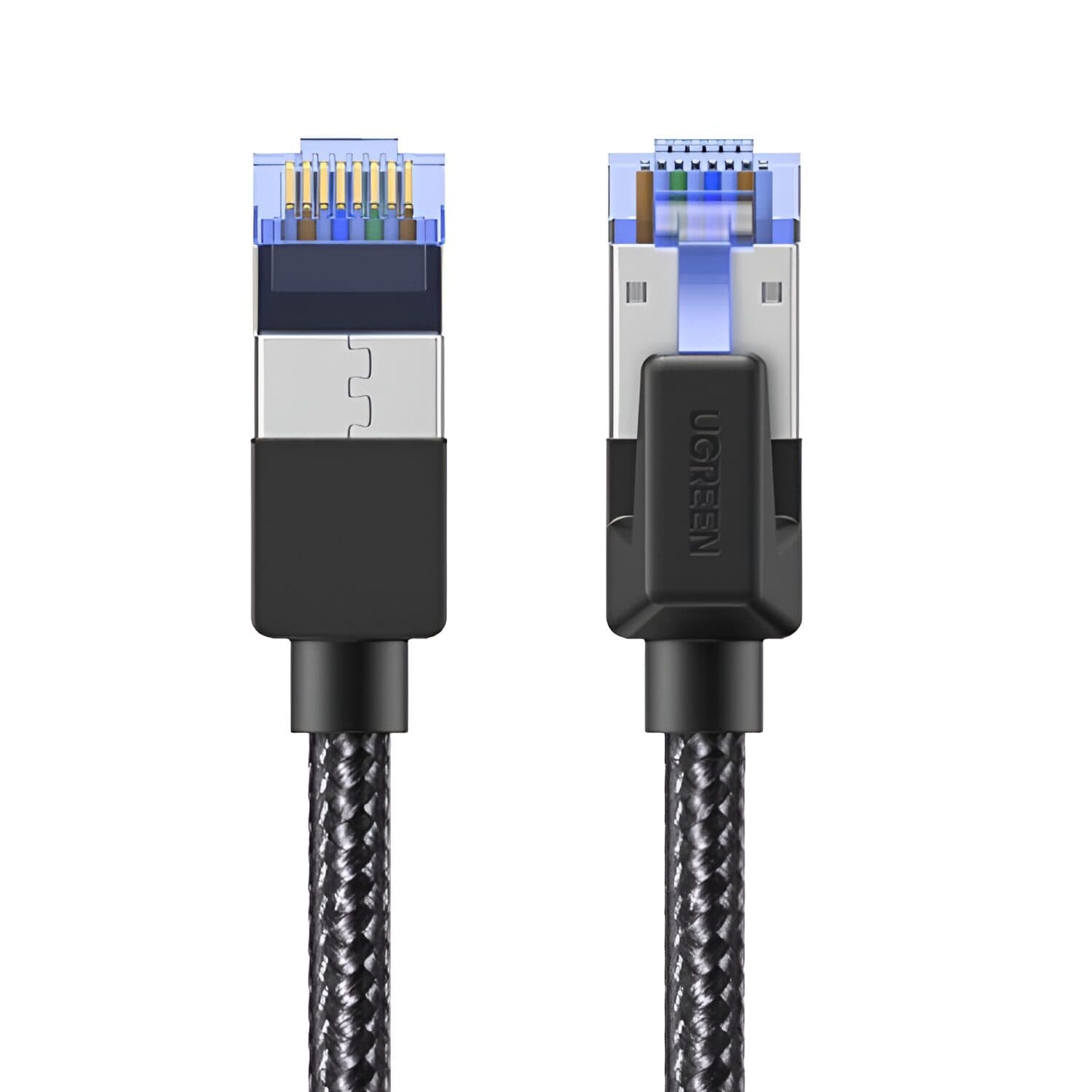 UGREEN Cat8 Nylon Braided Ethernet Cable - 40Gbps with Modular Plugs - 2m image 2