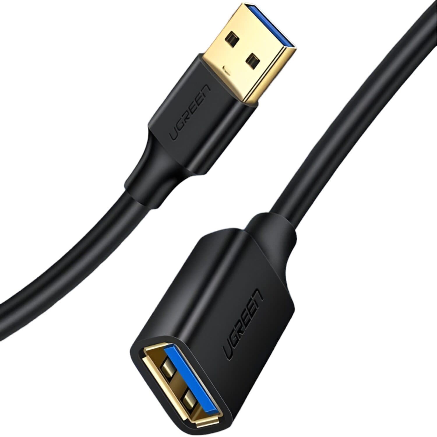 UGREEN USB 3.0 Extension Cable – Male to Female, 5Gbps Data Transfer - 1m image 2