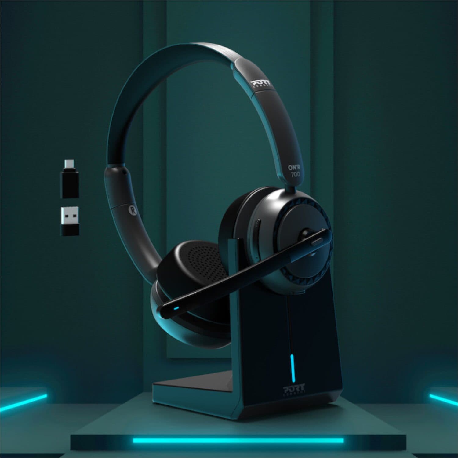 Port Connect ON’R 700 Bluetooth Wireless Headset with Noise Cancellation image 8