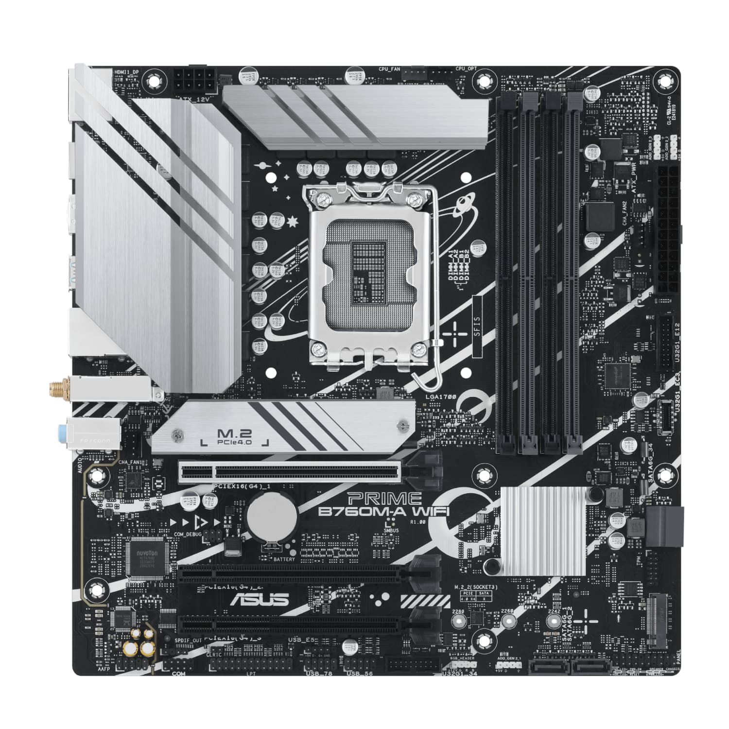 Asus PRIME B760M-A WIFI Intel LGA1700 M-ATX Motherboard image 2