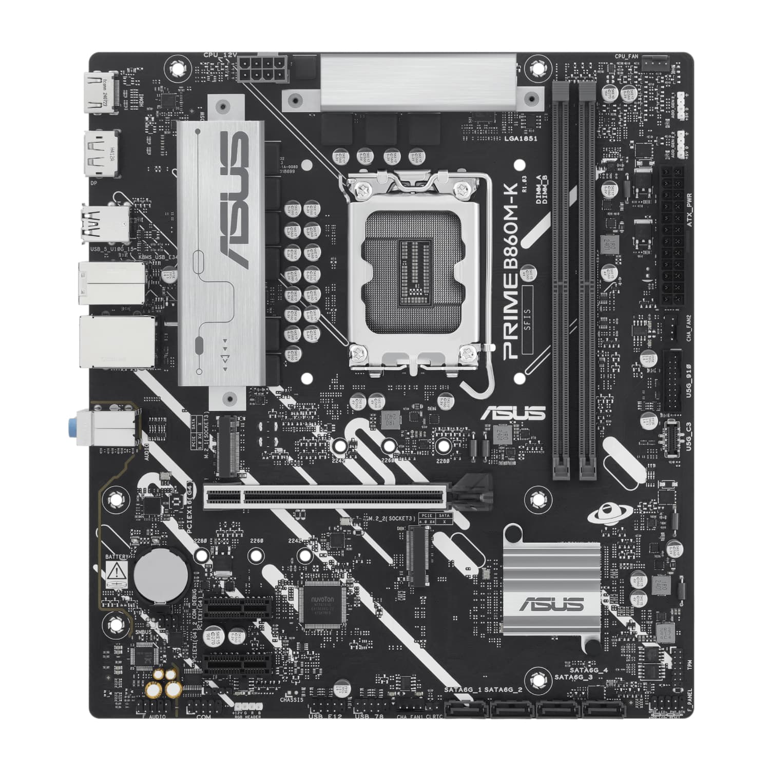 Asus PRIME B860M-K Intel LGA1851 M-ATX Motherboard image 2