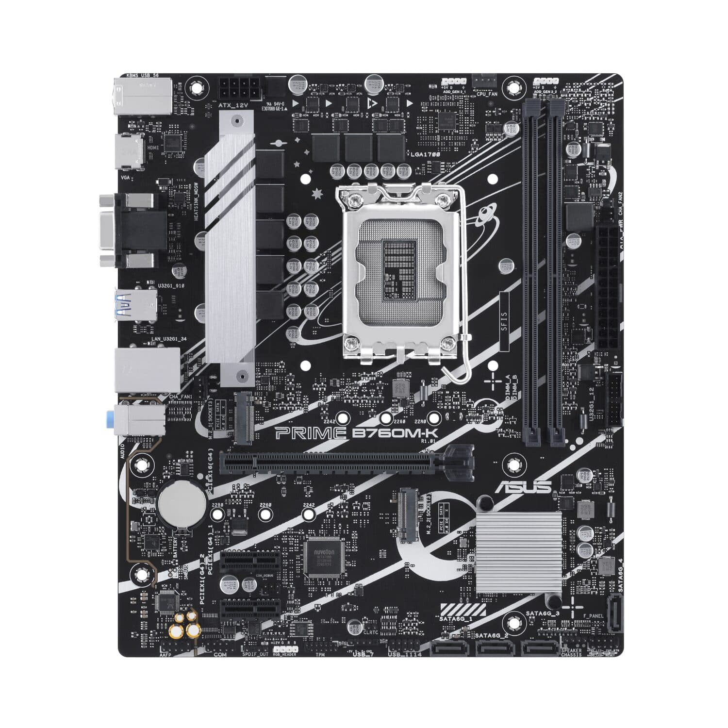 Asus PRIME B760M-K LGA1700 mATX Motherboard image 2