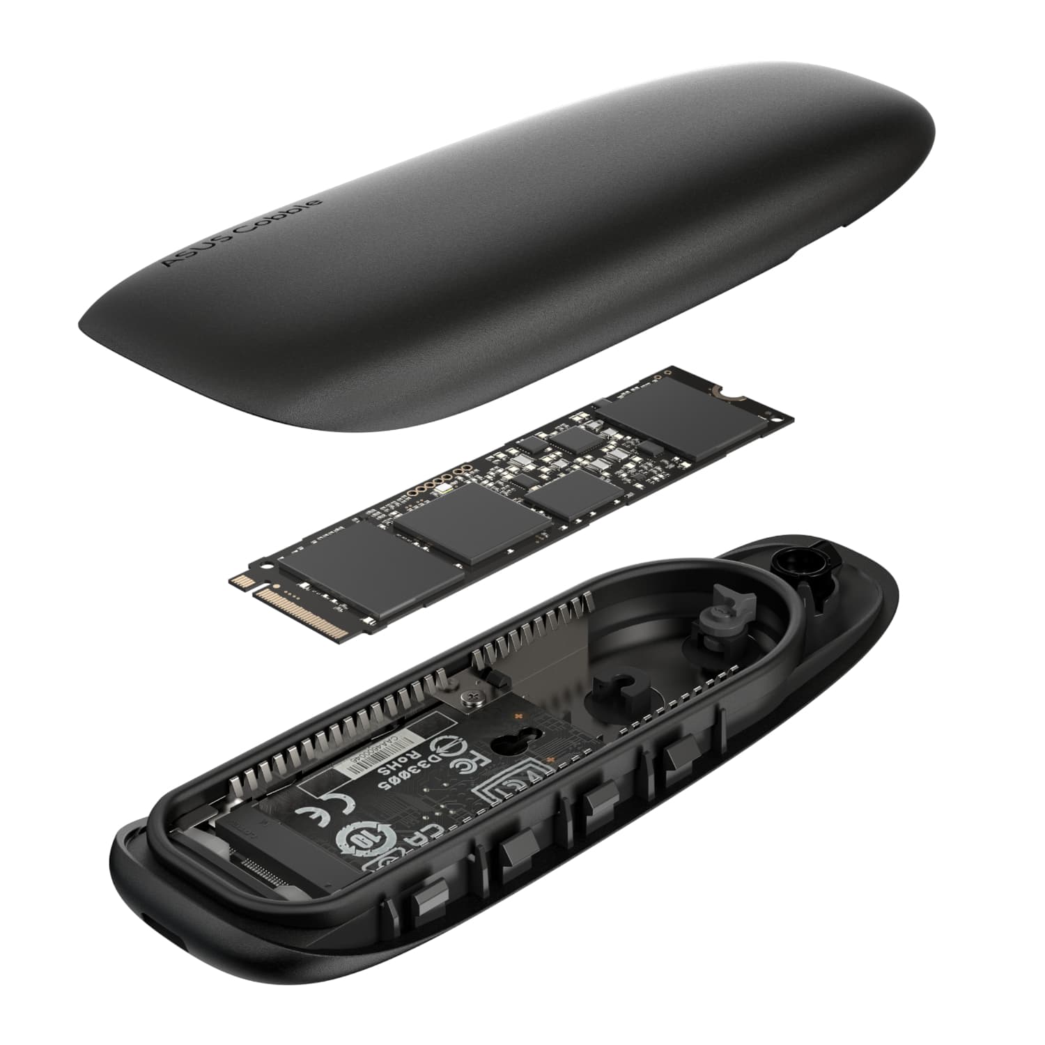 Asus Cobble M.2 SSD Enclosure - Black image 5