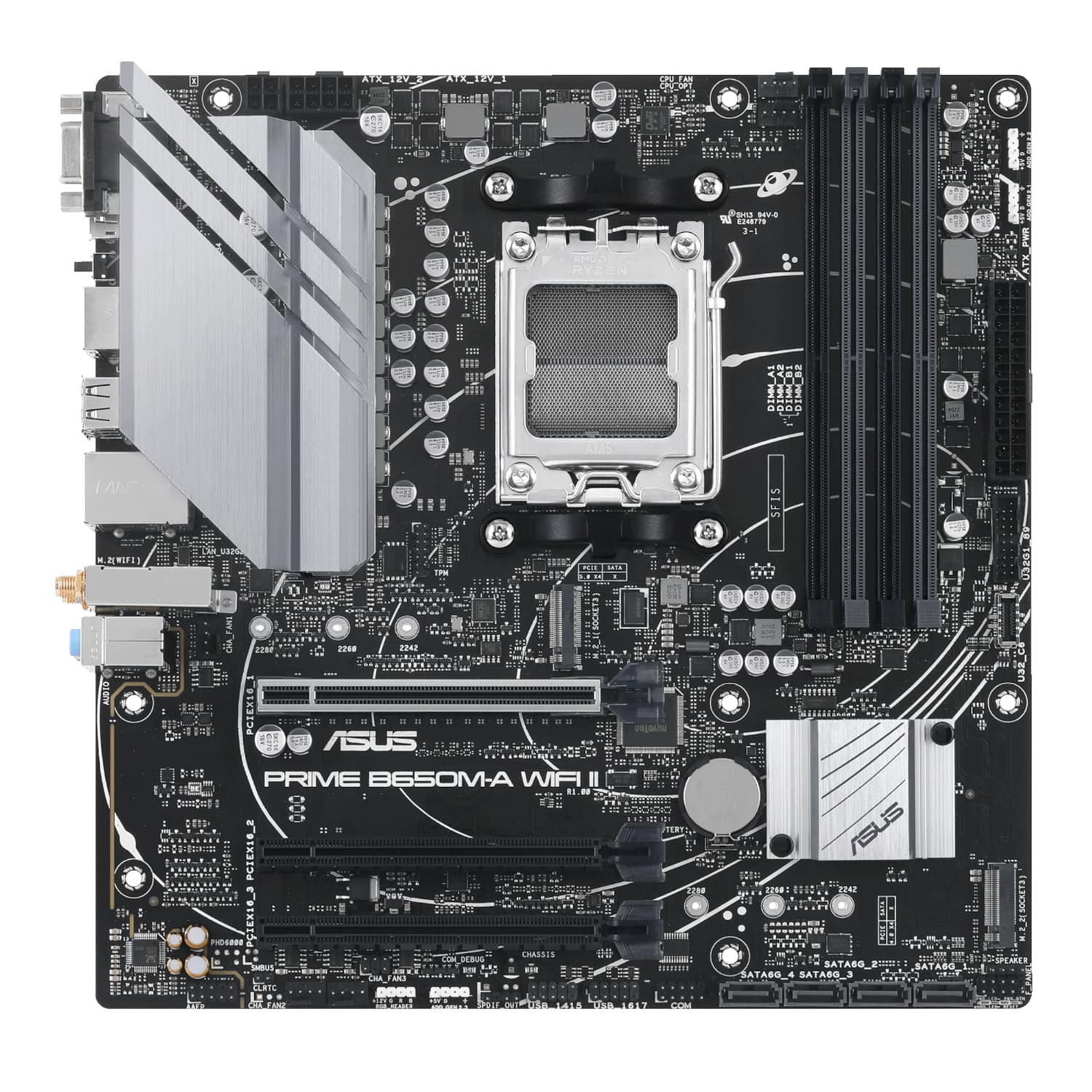 Asus PRIME B650M-A WIFI II M-ATX Gaming Motherboard image 2