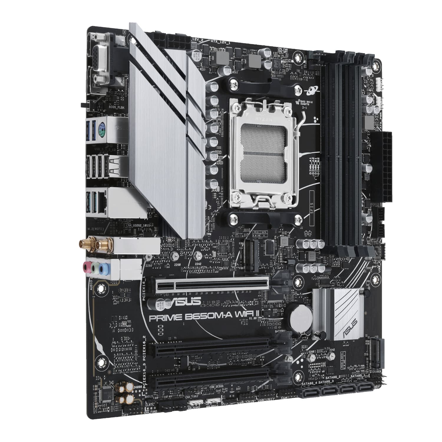 Asus PRIME B650M-A WIFI II M-ATX Gaming Motherboard image 3
