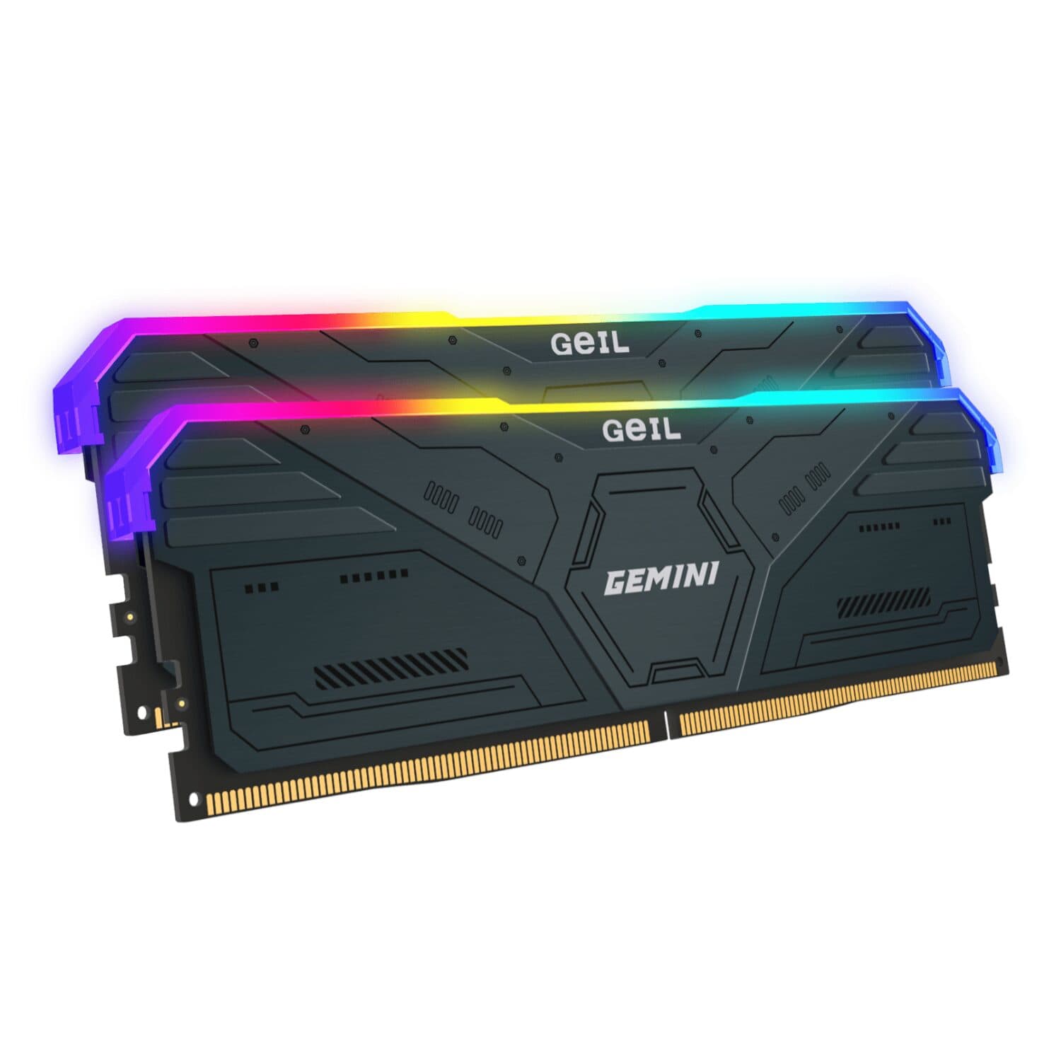 Geil Gemini RGB 32GB KIT(2X16GB) 6000MHz DDR5 Desktop Gaming Memory - Grey image 2