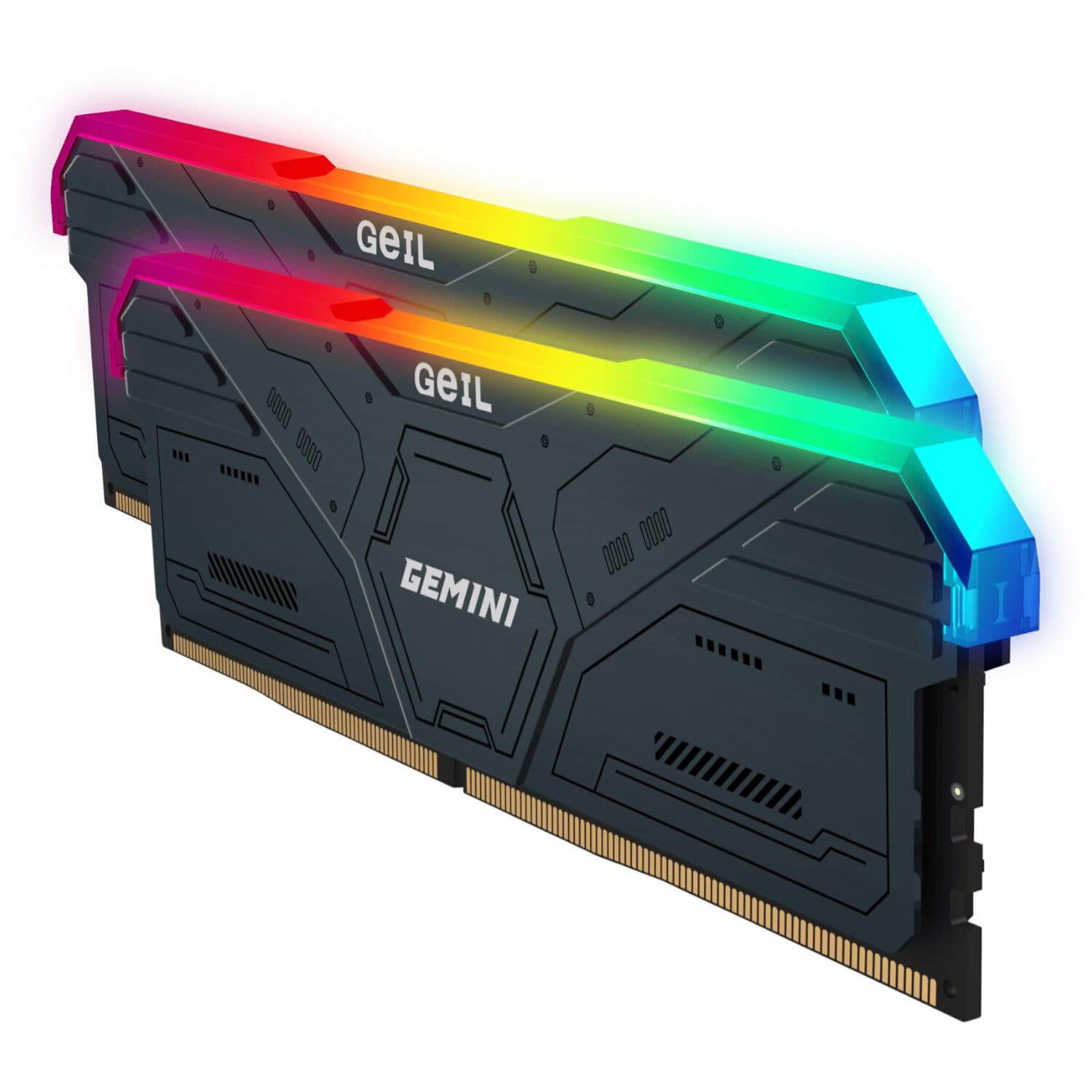Geil Gemini RGB 32GB KIT(2X16GB) 6000MHz DDR5 Desktop Gaming Memory - Grey image 3