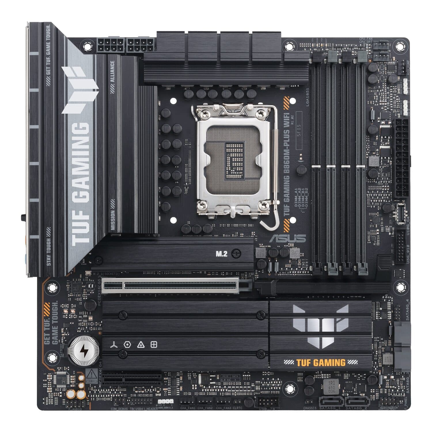 Asus TUF Gaming B860M-Plus Wi-Fi M-ATX Motherboard – Intel LGA1851, DDR5, PCIe 5.0. Wi-Fi 7 image 2