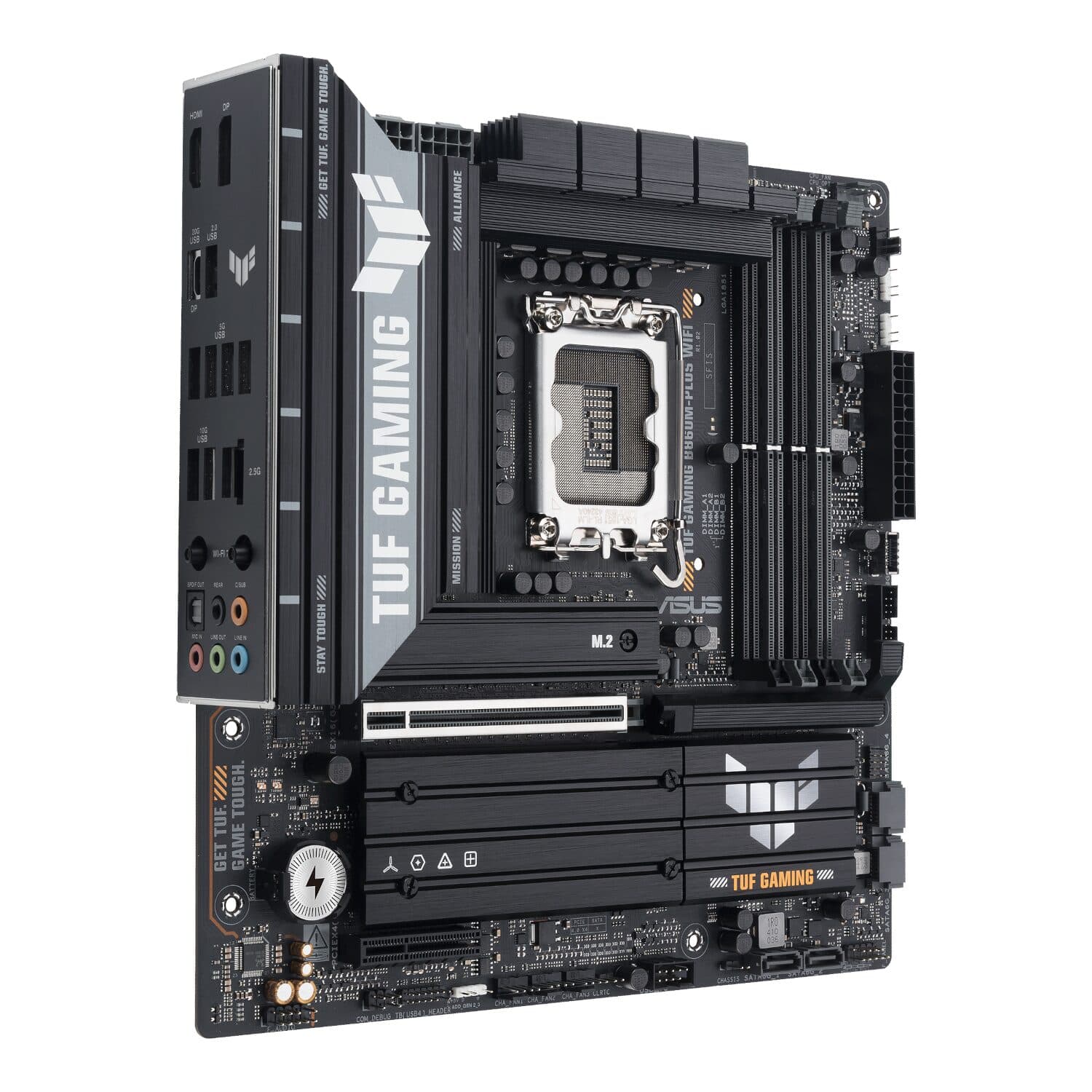 Asus TUF Gaming B860M-Plus Wi-Fi M-ATX Motherboard – Intel LGA1851, DDR5, PCIe 5.0. Wi-Fi 7 image 4