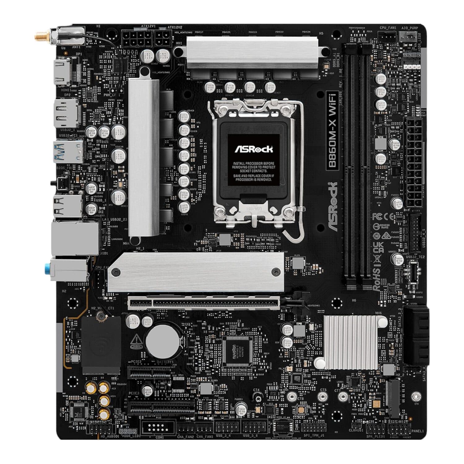 ASRock B860M-X WIFI Micro ATX DDR5 Motherboard (PCIe 5 and Wi-Fi 6E) image 2