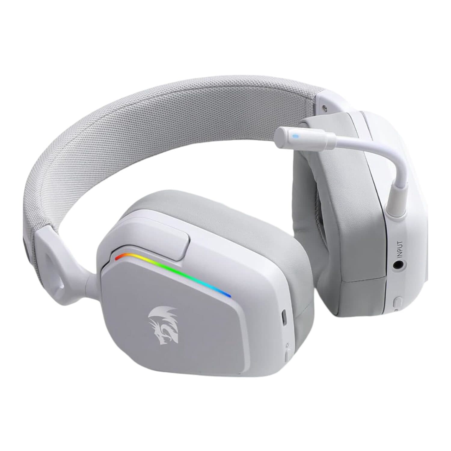 Redragon H868 RGB Wireless Gaming Headset - White image 2