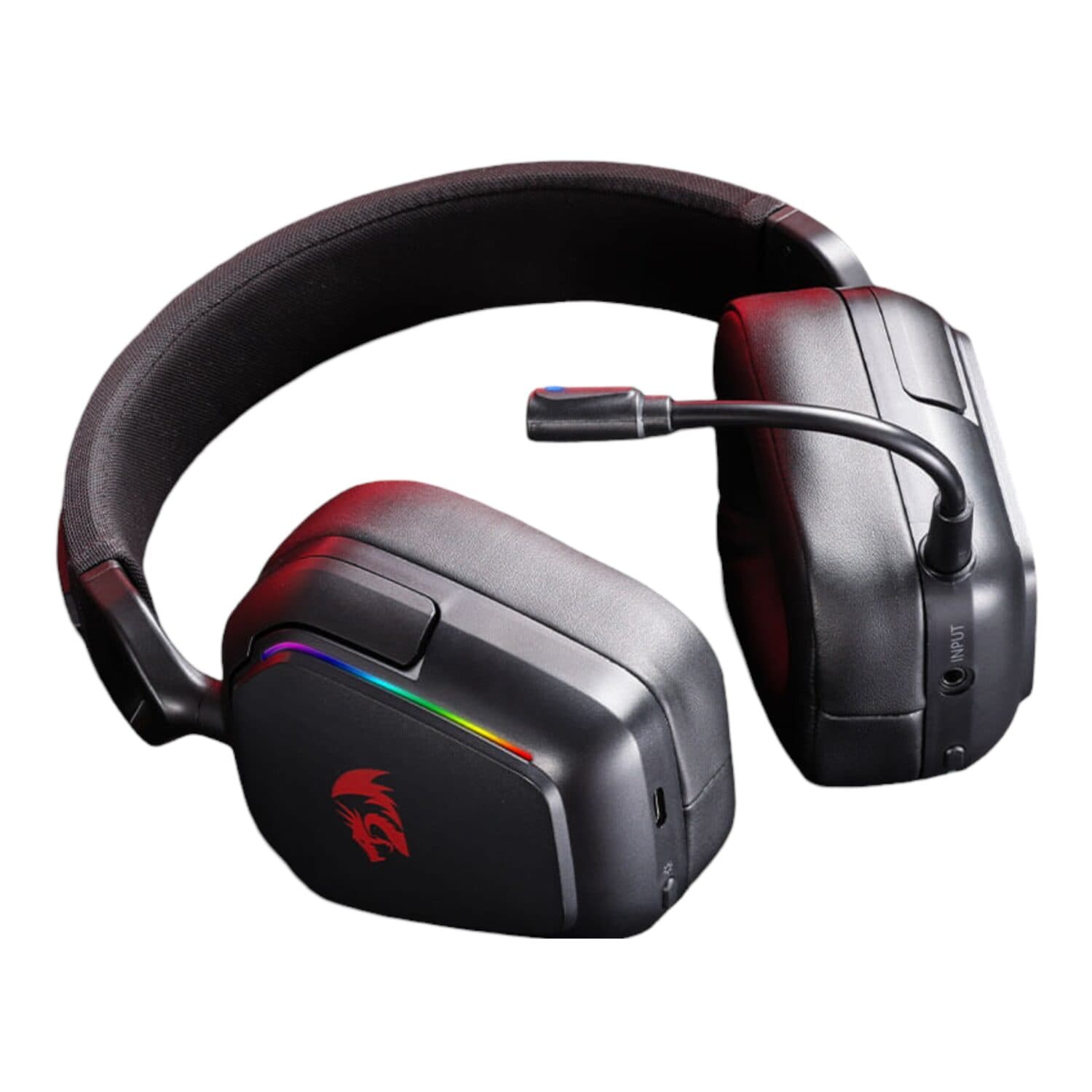 Redragon H868 RGB Wireless Gaming Headset - Black image 2