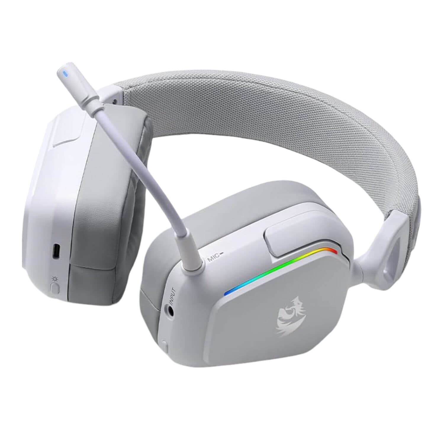 Redragon H868 RGB Wireless Gaming Headset - White image 3