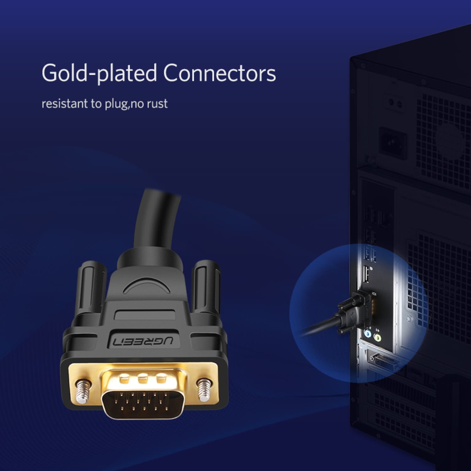 UGREEN VG101 VGA Male to Male Cable 1.5M image 3