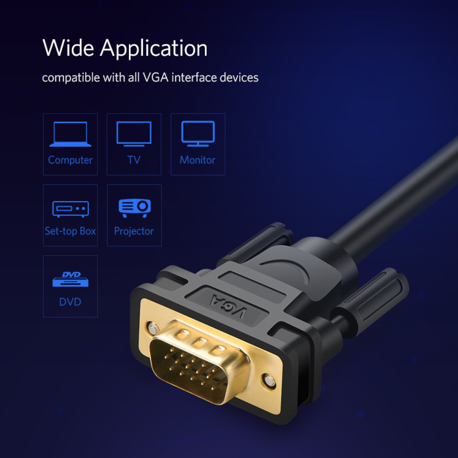 UGREEN VG101 VGA Male to Male Cable 1.5M image 6